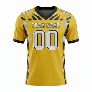 Uniforme de sport en polyester respirant, vêtements d'équipe personnalisés, maillot de football américain personnalisé pour hommes - Product Image 1