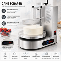 Machine à glacer les gâteaux automatique commerciale, grattoir électrique pour glaçage, machine à lisser et décorer la crème pour boulangerie