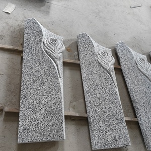 Lápida Conmemorativa <span class=keywords><strong>de</strong></span> Granito Blanco Jilin, Estilo Europeo, Tallada en Forma <span class=keywords><strong>de</strong></span> Rosa, <span class=keywords><strong>para</strong></span> <span class=keywords><strong>Cementerio</strong></span> - Product Image 5