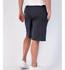 Shorts décontractés pour hommes, coupe classique, en tissu éponge 100% coton, taille haute élastique, anti-plis, multi-poches, brodés, couleur personnalisée, 160g - Product Image 4
