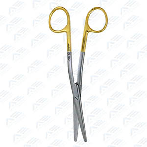 TC Cottle Dorsal Tijeras Instrumentos médicos 16cm Medio oro Carburo de tungsteno Insertado Acero inoxidable Metzenbaum Tijeras - Product Image 4