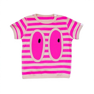 2020 nueva camisa personalizada para bebés camisetas de moda para bebés Ali Express al por mayor India Tirupur ropa de bebé camisetas para niños al por mayor - Product Image 1