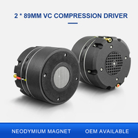 Haut-parleur tweeter à fixation par boulons avec driver de compression personnalisé, gorge de 2 pouces, bobine vocale de 89 mm, néodyme, 440 W MAX, 8 ohms, diaphragme en polymères