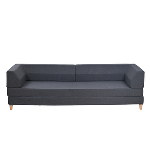 Upholstered Toddler <b>Bed</b> Velvet Three Seat <b>Modern</b> Sectional Modular Foldable Full Sponge Compression <b>Sofa</b> <b>Bed</b> Tufted Back Armless - Product Image 2