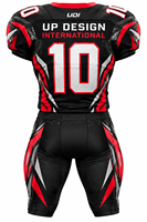 Ensemble d'uniformes de football américain personnalisés, maillot et pantalon d'équipe personnalisés, vêtements de sport par sublimation, uniformes de football rembourrés professionnels pour hommes