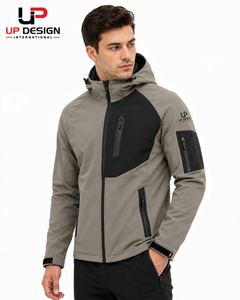 Veste Softshell à Capuche Personnalisée pour Homme, Imperméable, Coupe-Vent, Doublée Polaire, pour Activités de Plein Air, Randonnée, Vêtements de Travail, OEM ODM - Product Image 4