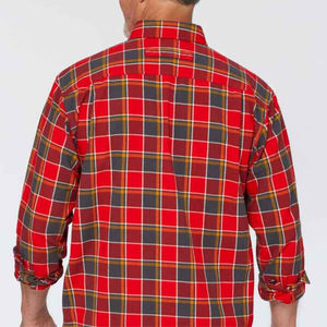 เสื้อเชิ้ตผ้าแฟลนเนลผู้ชาย ผลิตตามสั่ง OEM ผ้าฝ้าย 100% ระบายอากาศได้ดี เป็นมิตรกับสิ่งแวดล้อม แห้งเร็ว ทรงทางการ ปกคอเสื้อแบบพับได้ คุณภาพสูง - Product Image 6