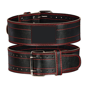 Cinturón de Levantamiento de Pesas de Cuero OEM con Hebilla de Acero, Soporte Ajustable Antideslizante de Alta Resistencia para Gimnasio, Levantamiento de Pesas, Peso Muerto - Product Image 4