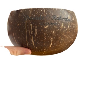 Wholesale Coconut Shell Bowls-Natural Handmade Carved Eco-Friendly Lightweight Durable Custom Bowls for Hotel Restaurant Home - Product Image 2