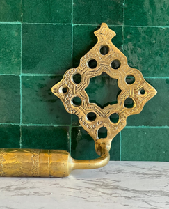 Vintage Wall Mount Gold Plated Brass <b>Bathroom</b> Towel Rack Luxury Golden Towel Bar Holder for Bath Shower Durable Rust-Resistant - Product Image 1
