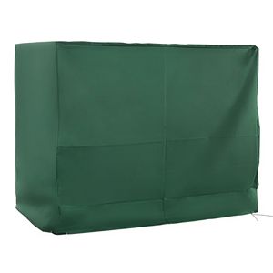 Copertura per Dondolo da Giardino a 3 Posti in Oxford 600D, Impermeabile e Anti-UV, Resistente e Adatta al Giardino, Verde Scuro - Product Image 1