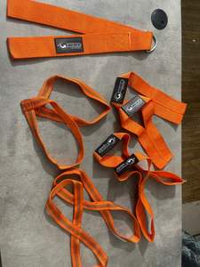 Neoprene Gym <b>Wrist</b> Wraps and Adjustable Lightweight Anti-Slip Weight Lifting Straps Combo Set for Strength Training - Product Image 3