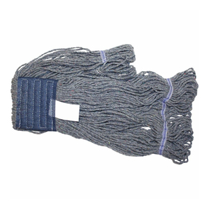 Nuevas cabezales de mopa de algodón de calidad, color gris liso, tamaño personalizado, con banda superior, autoescurrible, reutilizable, duradero, tradicional - Product Image 3
