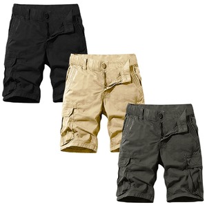 Shorts de randonnée pour hommes, séchage rapide, respirants, imperméables, polyester/coton, taille mi-haute, cordon de serrage, élastique, longueur 3/4, service OEM - Product Image 2