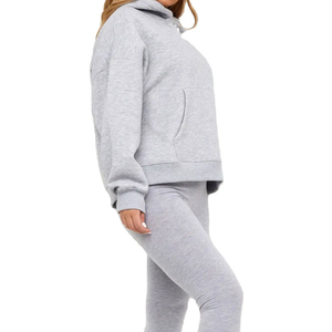 Sudaderas con Capucha de Algodón Grueso Personalizadas OEM para Mujer, Sudaderas de Invierno de Talla Grande con Capucha y Forro Polar - Product Image 1