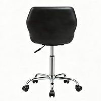Chaise de bureau ergonomique pivotante multifonctionnelle, chaise de direction moderne en PU rembourrée, métal chromé, hauteur réglable, personnalisable