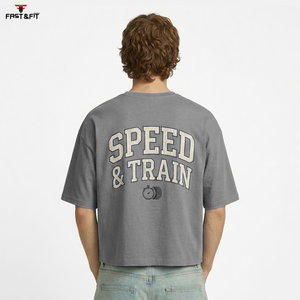 T-shirt pour homme en coton 100% imprimé sur mesure, qualité supérieure, manches courtes, tissu peigné écologique et respirant, coupe ample - Product Image 6