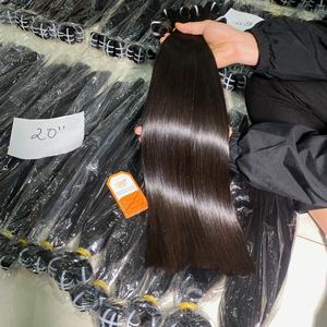 Meilleure vente de haute qualité Super Double Drawn Remy Hair Bone Straight Vietnamien Raw Human Hair Natural Black Top Vendeur - Product Image 1