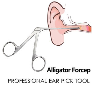 Pinces auriculaires professionnelles, instrument ORL de précision pour l'examen du conduit auditif et l'élimination des corps étrangers - Product Image 5