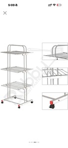 Séchoir à linge pliable multicouche, gain de place, organisateur de linge, support de suspension portable pour vêtements, pour maison et appartement - Product Image 5