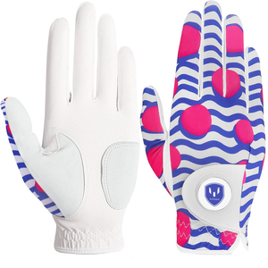 Guantes de Golf de Cuero de Dedo Completo al por Mayor con Marca Privada, Servicio OEM, Guantes de Golf de Cuero Genuino Hechos a Medida de Color Sólido - Product Image 1