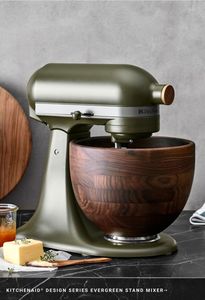Bol mélangeur de rechange en bois naturel pour batteur sur socle KitchenAid, fait main, design moderne, écologique, pour pâtisserie et gâteaux - Product Image 2