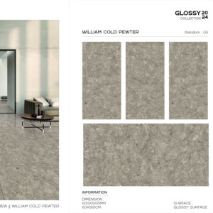 Azulejo de Porcelana Brillante Royaly 600x1200, Formato Grande, Superficie Pulida Premium, para Pared y Suelo, Diseño Moderno para Interiores y Exteriores Plus - Product Image 1