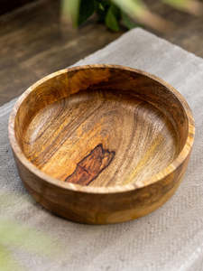 Bol de service RoyalNest en bois émaillé imprimé – Vaisselle artisanale de luxe pour fruits, collations, desserts et décoration intérieure - Product Image 4