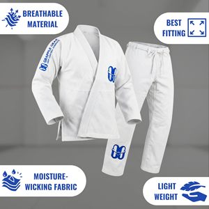 ชุดยิวยิตสู BJJ ผ้าฝ้ายน้ำหนักเบา ทอลายเพิร์ลวีฟ ออกแบบได้ตามสั่ง ระบายอากาศได้ดี ทนทาน เหมาะสำหรับการฝึกซ้อม สำหรับผู้ชายและผู้หญิง - Product Image 5