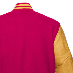 <b>Leather</b> Sleeve Baseball Varsity <b>Jacket</b> Baseball Letterman Varsity Bomber <b>Jacket</b> PU Baseball Varsity <b>Jacket</b> Men Casual - Product Image 4