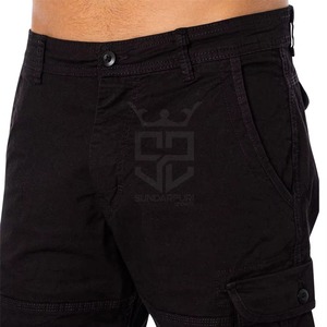 Shorts cargo décontractés pour hommes avec logo imprimé sur le devant, en nylon/coton, respirants et à séchage rapide, taille adulte, fabriqués au Pakistan - Product Image 6