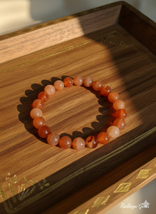 Handmade AAA Red Carnelian Round Bead Bracelet – Polished Gemstone Stretch Bracelet for <b>Men</b> & Women - Product Image 3