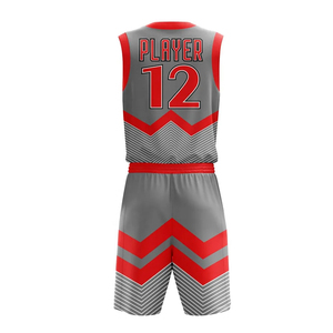 Tenue de basketball respirante grande taille 100 % coton, vêtements de sport par sublimation, noms et numéros personnalisés - Product Image 1