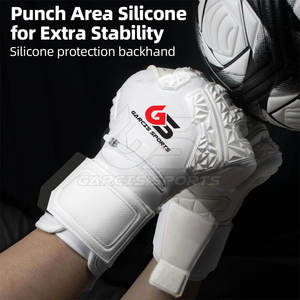 Gants de gardien de but en latex 4,0 mm, gants de football à doigts entiers, respirants, séchage rapide, pour les matchs - Product Image 4