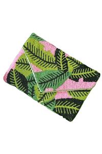 Beaded <b>Evening</b> <b>Bag</b> <b>Green</b> & Multicolour Design Custom Luxury for Women Ladies Clutch <b>Bag</b> Wholesale stitching & Needlework - Product Image 4