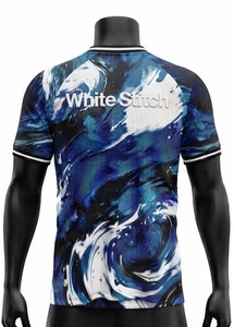Camiseta de Fútbol Americano Blanca con Cuello en V para Hombre, Estampado por Transferencia de Calor, Transpirable, 100% Poliéster, para Todas las Temporadas, Deportiva para Adultos - Product Image 6