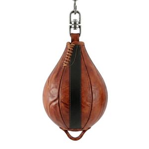 Balón de Boxeo de Cuero Resistente con Rebote Rápido, Saco de Boxeo Colgante para Desarrollo de Habilidades de Boxeo - Product Image 3