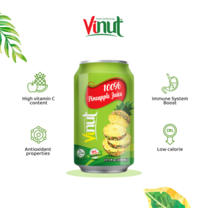 Best Selling 330ml Pure Pineapple Juice Ready to <b>Ship</b> Made with Real Ingredients OEM ODM from Vietnam Factory - Product Image 3
