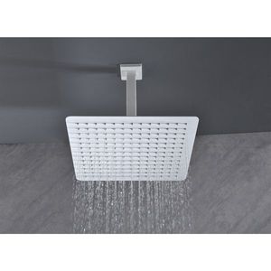 Soffione Doccia Quadrato ad Alta Pressione da 16 Pollici in Acciaio Inossidabile 304 con Ugello Autopulente per Copertura Totale del Corpo - Accessorio per Cabina Doccia - Product Image 3
