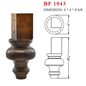 Turned Solid Wood <b>Sofa</b> Legs Furniture Replacement Premium Quality Heavy Duty Traditional Design Living Room OEM Wholesale - Product Image 6