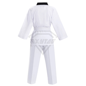 Uniforme de Taekwondo Blanco Unisex para Adultos, 100% Algodón, Transpirable, Corte Regular, de una Pieza, Ropa de Artes Marciales, Precio al por Mayor, OEM Personalizado - Product Image 2
