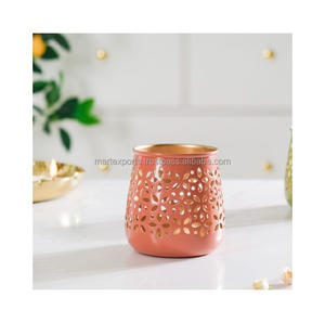 Soporte votivo de metal hecho a mano con diseño floral, soporte de luz de té ecológico para boda, Navidad y decoración de festivales - Product Image 4