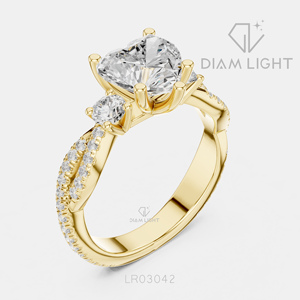 1.80CT Heart Cut Lab Grown Diamond 14KT White Gold Engagement Ring IGI Certified Bridal Ring Fine Jewelry Women <b>Gifting</b> - Product Image 4
