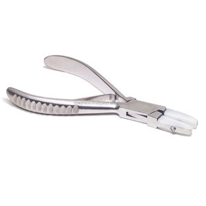 Alicates de punta plana de acero inoxidable con mandíbula ancha de nailon de alta calidad, ligeros, para trabajos precisos, herramienta para hacer joyas, 5 pulgadas / Personalizado - Product Image 1