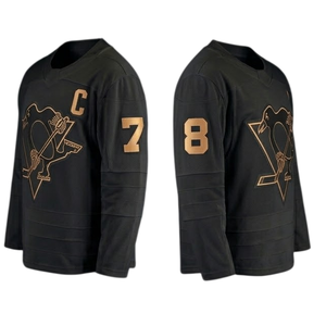 Best Arrival Custom Latest Design Ice Hockey Jersey Logo Oversized Adult Size Black Color Fully Sublimated 100% Polyester - Product Image 3