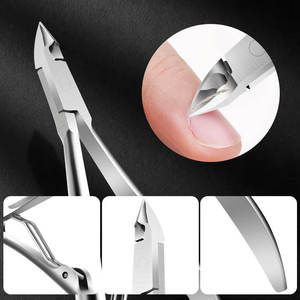 Professional High Quality Stainless Steel Curved Nail Cuticle Nipper 7cmm Jaw Pakistan Nail Care Finger Cuticle Clippers ANAAIF - Product Image 3