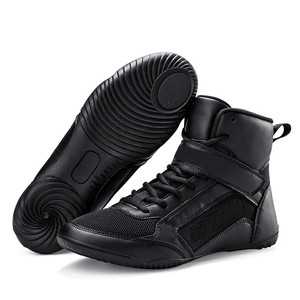Zapatos de Boxeo Ligeros al por Mayor, Botas de Entrenamiento de Combate Transpirables de Malla, Botas de Boxeo Ultraligeras Personalizadas OEM, Tejido de Malla - Product Image 6