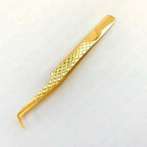 แหนบต่อขนตาป้องกันไฟฟ้าสถิตย์ ด้ามจับเพชร สแตนเลสสตีล ความแม่นยำสูง รับผลิตสีตามสั่ง แบรนด์ OEM รับผลิตฉลากส่วนตัว - Product Image 5