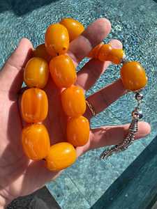 ลูกประคำเรซิ่นกันน้ำทำมือ ลูกประคำอิสลาม มิสบาฮ์ ของที่ระลึกทางศาสนา รูปทรงกลม ของขวัญรอมฎอน อีด ของตกแต่งบ้าน - Product Image 5