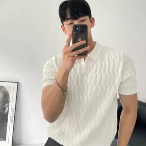 Polo de Manga Corta Personalizado para Hombre con Doble Ribete Blanco, de Secado Rápido, Resistente a las Arrugas, Cómodo y Casual - Product Image 3